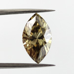 Fancy Dark Brown Greenish Yellow, 2.03ct