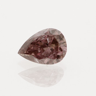 Fancy Dark Brown Pink Diamond, Pear, 0.30 carat
