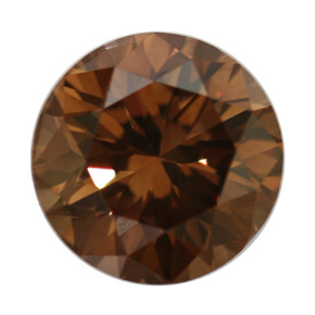 Fancy Dark Brown Diamond, Round, 0.89 carat, VS2