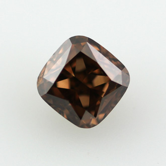 Fancy Dark Brown Diamond, Cushion, 1.02 carat, SI2 - B