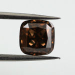 Fancy Dark Brown Diamond, Cushion, 1.02 carat, SI2 - Thumbnail