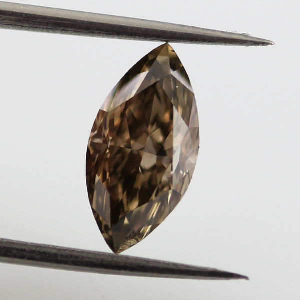 Fancy Dark Brown Diamond, Marquise, 1.29 carat, VS2