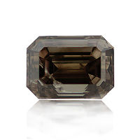 Fancy Dark Brown Diamond, Emerald, 1.01 carat - Thumbnail