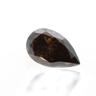 Fancy Dark Brown Diamond, Pear, 2.17 carat, SI1 - B