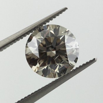 Fancy Dark Gray Diamond, Round, 2.28 carat