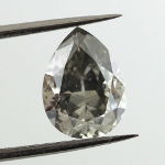 Fancy Dark Gray Diamond, Pear Shaped