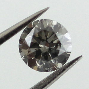 Fancy Dark Gray Diamond, Round, 0.35 carat - Thumbnail