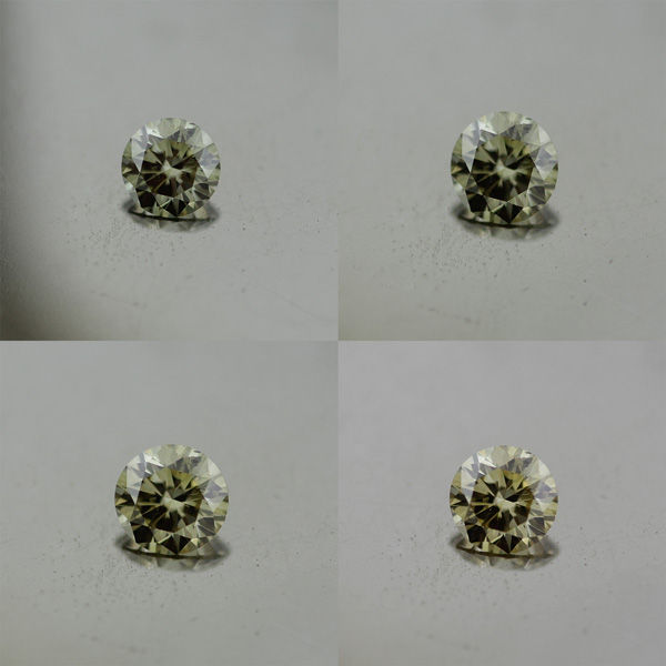 Fancy Dark Greenish Gray Chameleon Diamond, Round, 0.70 carat - B