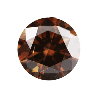 Fancy Dark Orange Brown Diamond, Round, 1.55 carat - B