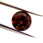 Fancy Dark Orange Brown, 1.55 carat