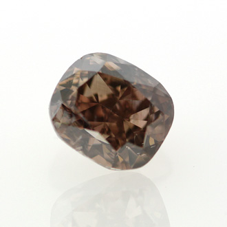 Fancy Dark Orange Brown Diamond, Cushion, 0.84 carat