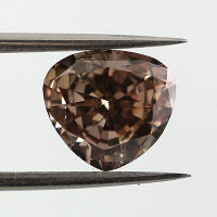 GIA Heart Fancy Dark Pinkish Brown Diamond, 1.19 carat