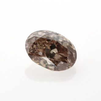 Fancy Dark Pinkish Brown Diamond, Oval, 1.43 carat, I1