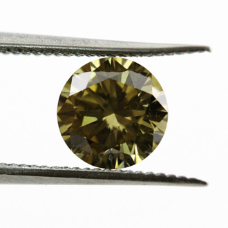 Fancy Dark Yellowish Brown, 0.58ct, VVS2