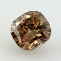 Fancy Dark Yellowish Brown Diamond, Cushion, 1.02 carat, VS2 - Thumbnail