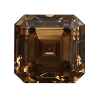 Fancy Dark Yellowish Brown Diamond, Emerald, 1.02 carat, VS2