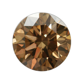 Fancy Dark Yellowish Brown Diamond, Round, 1.13 carat, VS1