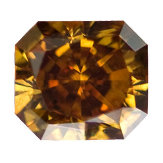 Fancy Deep Brown-Orange, 1.55 carat