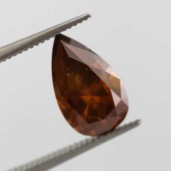 Fancy Deep Brown Orange Diamond, Pear, 2.01 carat- C
