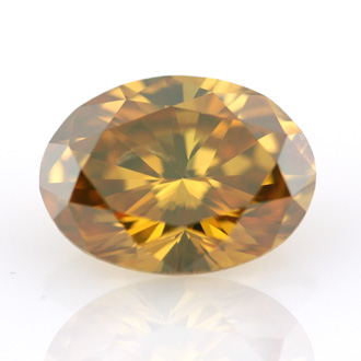 Fancy Deep Brown Orange Diamond, Oval, 1.87 carat - B