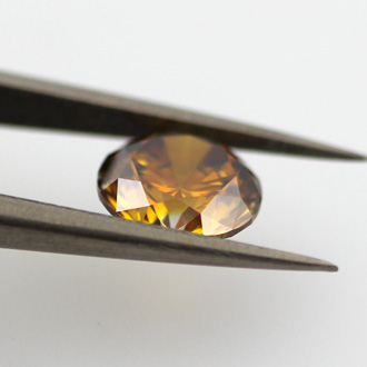 Fancy Deep Brown Orange Diamond, Round, 1.51 carat, VS2 - B