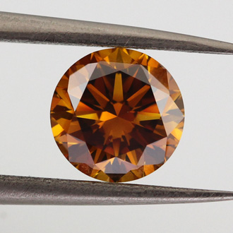 Fancy Deep Brown Orange, 1.51 carat, VS2