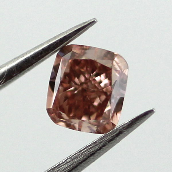 Fancy Deep Brown Pink Diamond, Cushion, 0.26 carat, VS1