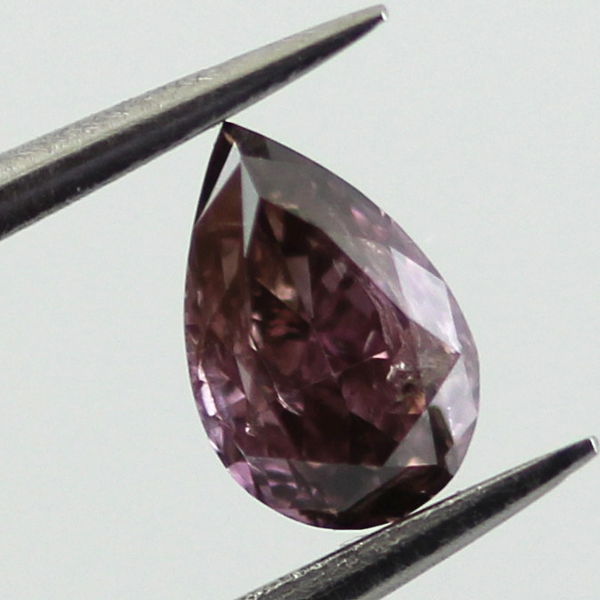 Fancy Deep Brown Pink Diamond, Pear, 0.28 carat