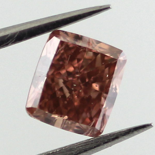 Fancy Deep Brown Pink Diamond, Cushion, 0.50 carat, SI1