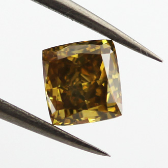 Fancy Deep Brown Yellow Diamond, Radiant, 1.02 carat, SI1