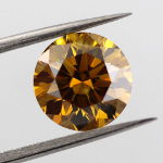 Fancy Deep Brown Yellow, 2.02 carat, VS2