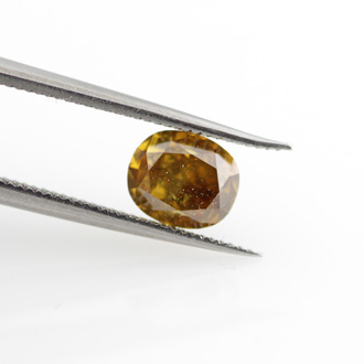 Fancy Deep Brown Yellow, 0.88 carat