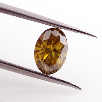 Fancy Deep Brown Yellow, 0.74 carat