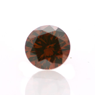 Fancy Deep Brownish Orange Diamond, Round, 1.03 carat, SI1 - B