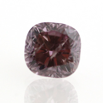 Fancy Deep Brownish Purple Pink Diamond, Cushion, 0.31 carat, SI2 - B