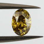 Fancy Deep Brownish Yellow, 0.32 carat