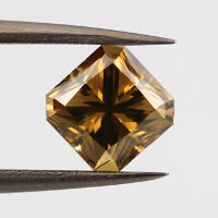 Fancy Deep Brownish Yellow Diamond, Radiant, 1.37 carat, SI2 - Thumbnail