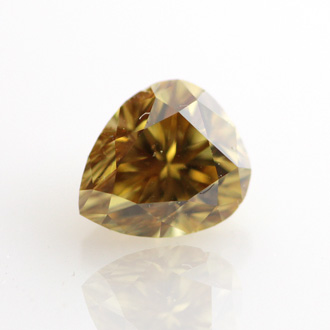 Fancy Deep Brownish Yellow Diamond, Pear, 0.59 carat - B
