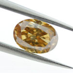 Fancy Deep Brownish Yellowish Orange Diamond, Oval, 1.42 carat, VS2 - Thumbnail