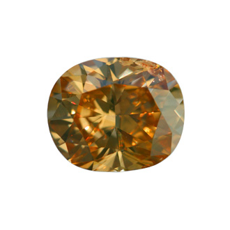 Fancy Deep Brownish Yellowish Orange Diamond, Oval, 1.08 carat, SI2