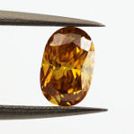 Fancy Deep Orange Yellow, 0.71 carat