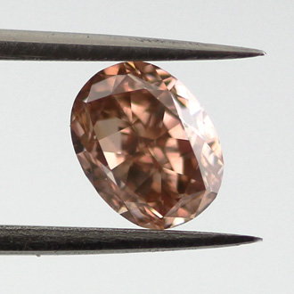 Fancy Deep Orangy Pink, 0.75 carat, VS1