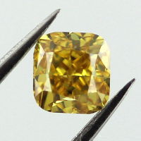 Fancy Deep Orangy Yellow, 0.41 carat