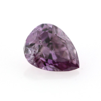 Fancy Deep Pink Purple Diamond, Pear, 0.15 carat