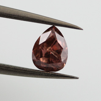 Fancy Deep Pink Diamond, Pear, 0.50 carat - B