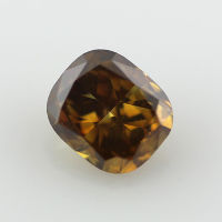 Fancy Deep Yellow Brown Diamond, Cushion, 0.71 carat, SI2 - Thumbnail