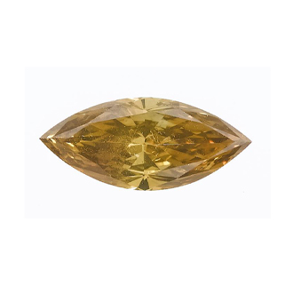 Fancy Deep Yellow Brown Diamond, Marquise, 1.18 carat, SI2