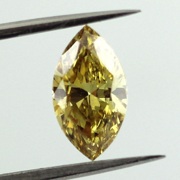 Fancy Deep Yellow Diamond, Marquise, 1.05 carat - B Thumbnail