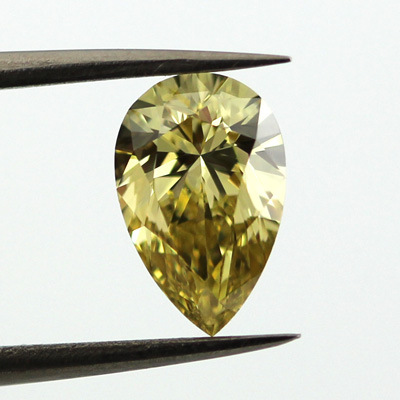 Fancy Deep Yellow Diamond, Pear, 1.50 carat, VS1 - B