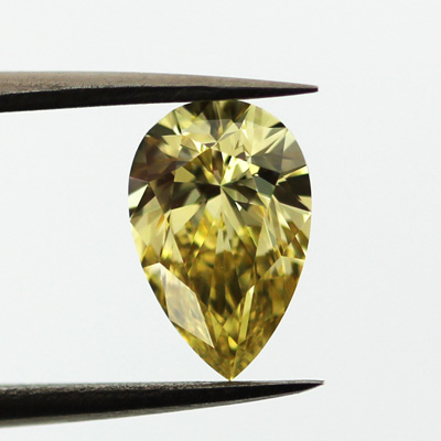 Fancy Deep Yellow Diamond, Pear, 1.50 carat, VS1- C